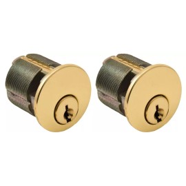 Em-D-Kay 1- Pare EM-D-KAY Solid Brass mortise lock cylinder, 1" For The Marks 22AC Lock