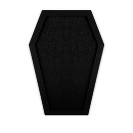 Okydoky Coffin Felt Bulletin Board for Table Top or Wall, Coffin Message Board with Pins, Gothic Decor for Home, Office, Bistro and School(1pc,UK)