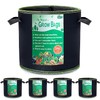 Growerz Round GrowPotz 25-Litre 5pcs High Strength Grow Bag