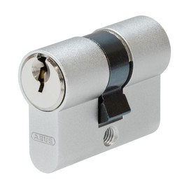 ABUS Short Cylinder TI11 ST 21/21 - Door Cylinder for Glass Doors, Metal Doors and Thin Entrance Doors - Different Locking Locking Cylinder with 3 Keys