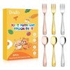 DRKIO Stainless Steel Toddler Utensils Set - 6 Pieces Kids