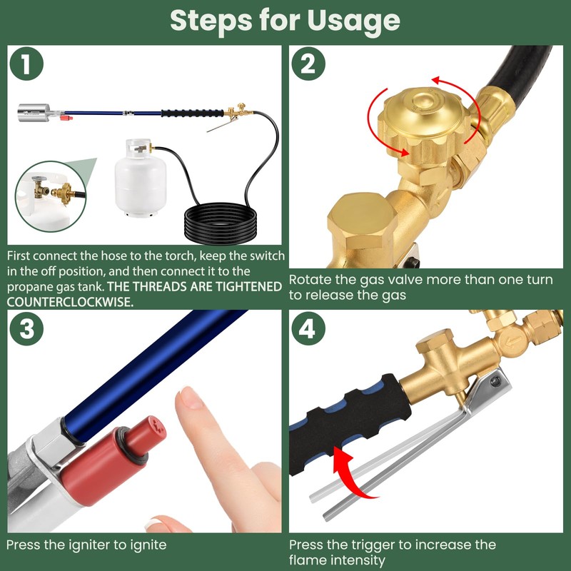 ARTFLAMM Propane Torch Weed Burner Kit with Storage Bag, Weed