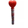 M & M Valentines Day Heart Candy Tube-Chocolate Lentils Flavored