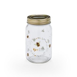 Cooksmart British Designed Money Jar | Money Box For Saving Cash or Coins | Piggy Bank For Adults & Family - Bumble Bees