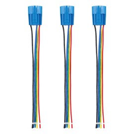 Baomain Wiring Plug with Harness for 16mm 5/8" Push Button Switch ON Off 1 NO 1 NC Wire Connectors Pack of 3