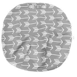 Removable Cover for Newborn Nursing Pillow Cover- Water Resistant, Super Soft and Hypoallergenic. Easy Cleaning Fabric- Machine Washable. Grey Arrow- (Pillow Not Included)
