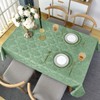 SASTYBALE Flower Jacquard Rectangle Tablecloth 60 x 102 Inch Waterproof