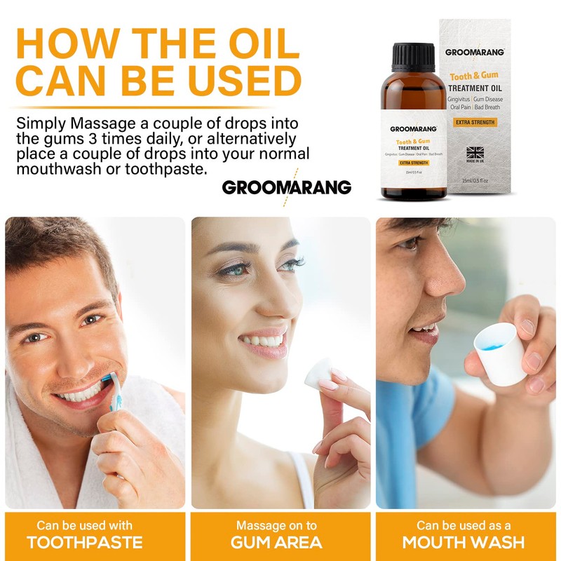 Groomarang Gum Oil - 100% Pure Vegetable Oils (Extra Strong)