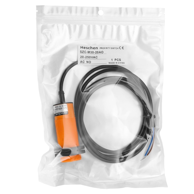 Heschen M30 Capacitive Proximity Sensor Switch, SZC-M30-20AO, Detecting Distance 1-20mm,