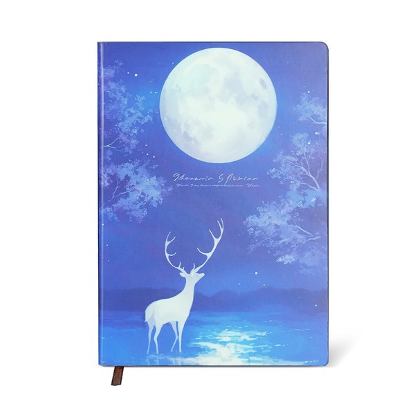 HHNBSRC Glow in Dark Hardcover Notebook, Mystical Night Sky Design,