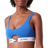 Tommy Jeans Women's Cut Out Bralette, blue