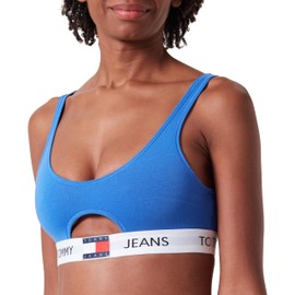 Tommy Jeans Women's Cut Out Bralette, blue