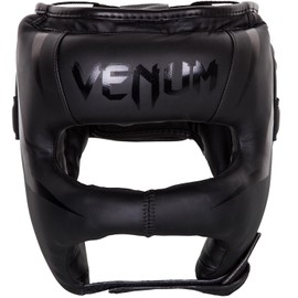 Venum Elite Iron Headgear - Black/Black - One Size