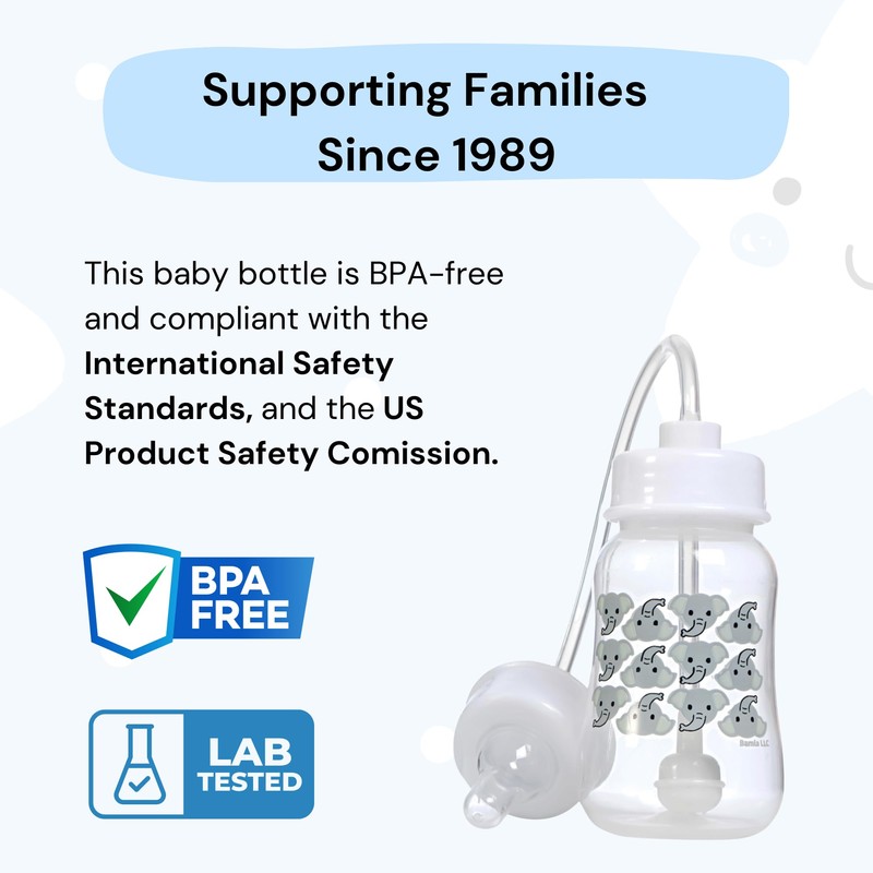 Hands-Free Baby Bottle - Anti-Colic Nursing System 4 oz Baby