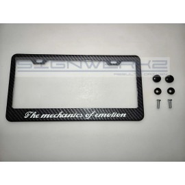 SIGNWERKZ Glowing Alfa Romeo I Carbon Fiber Printed Stainless Steel license Plate Frame