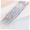 SAFIGLE 5pcs Acrylic Nail Art Drawing Pens Set Manicure Tools