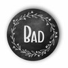Round Door Sign Diameter 15 cm Wreath Chalk Board Vintage