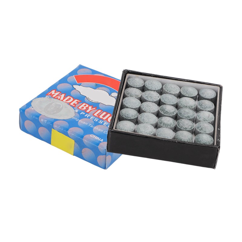 50Pcs Snooker Pool Cue Tips Grade A Leather Billiard Cue