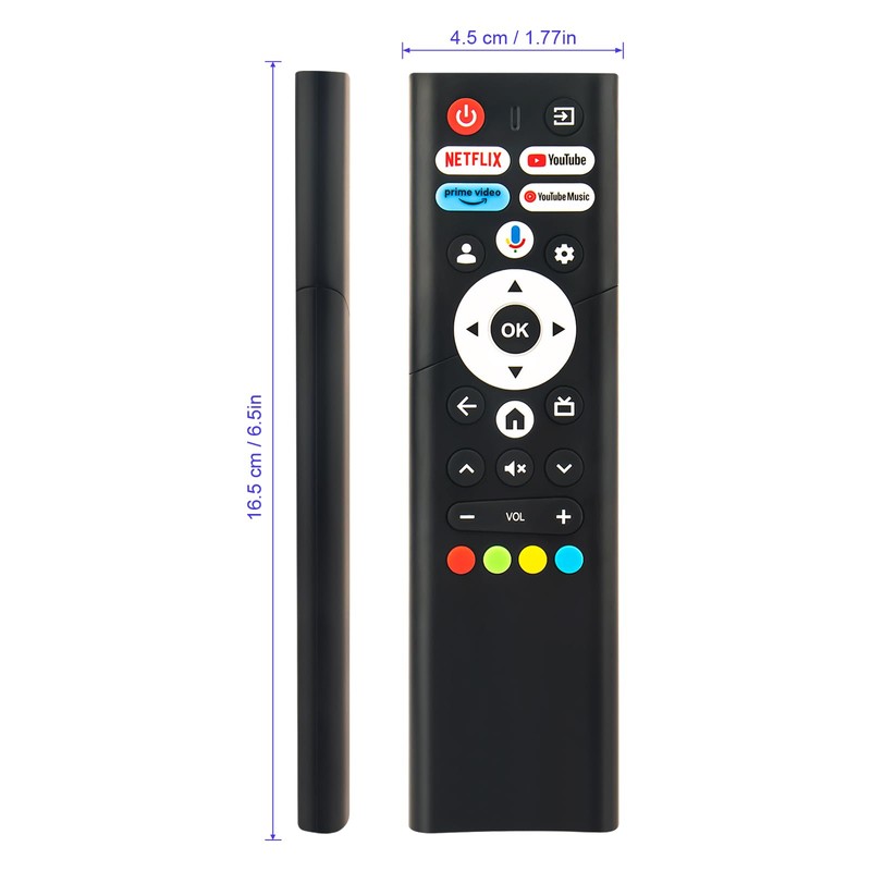 ALLIMITY Remote Control Fit for Yamazen YAMAZEN Google TV Remote