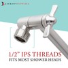 Shower Head Extension Arm by JS Jackson Supplies, Adjustable 10