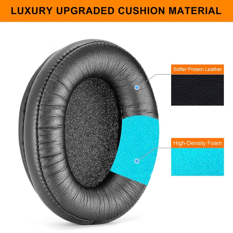 Replacement Ear Pads and Microphone Foam Compatible with HyperX CloudX/Cloud