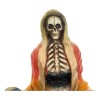 Imagen De Resina Santa Muerte Con Falda De Cráneos.