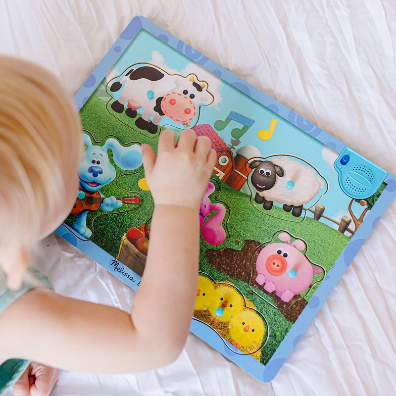 Melissa & Doug Blue's Clues & You! Wooden Sound Puzzle
