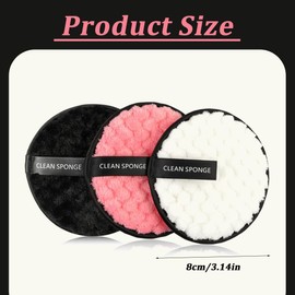 6 Stück Abschminkpads Waschbar, Waschbare Abschminkpads, Abschminktücher Cotton Pad, Abschminkpads Waschbar, Wattepads Wiederverwendbar aus Bambus-Kohle