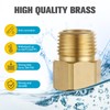 [2-Pack] APLWY 1/2" Female NPT x 1/2" Male NPT Brass