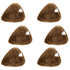 Vubbkdi 6 Pack 1.2mm Copper Tone Metal Guitar Picks – Heavy Gauge Plectrums for Acoustic/Electric Guitars, Ideal for Stage Performance & Daily Practice