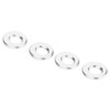 4pcs Door Lift Lock Pin Knobs Rings Trim Cover Fit