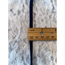 Unbranded 10 yards soft knit navy blue CORD spaghetti strap string corset ties 1/4" wide