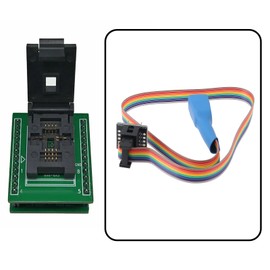 Be In Your Mind 1.27mm 8-Pin Test Probe line 6x8mm for DFN8 QFN8 WSON8 Chip Programming IC Socket Adapter for Burning and Reading Connector