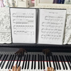 Sheet Music Holder, Binder for Music File Storage, Piano Sheet Music Holder for Orchestras, School Choirs, Young Or Adult Artists