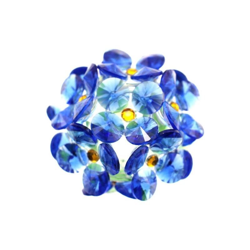 navire Compact Crystal Hydrangea Object Figurine