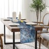 Savannah Tropical Rainforest Summer Lotus Flower Dining Table Runner For