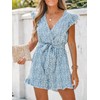 CUPSHE Women's Jumpsuit V Neck Wrap Look Wide Leg Ruffle