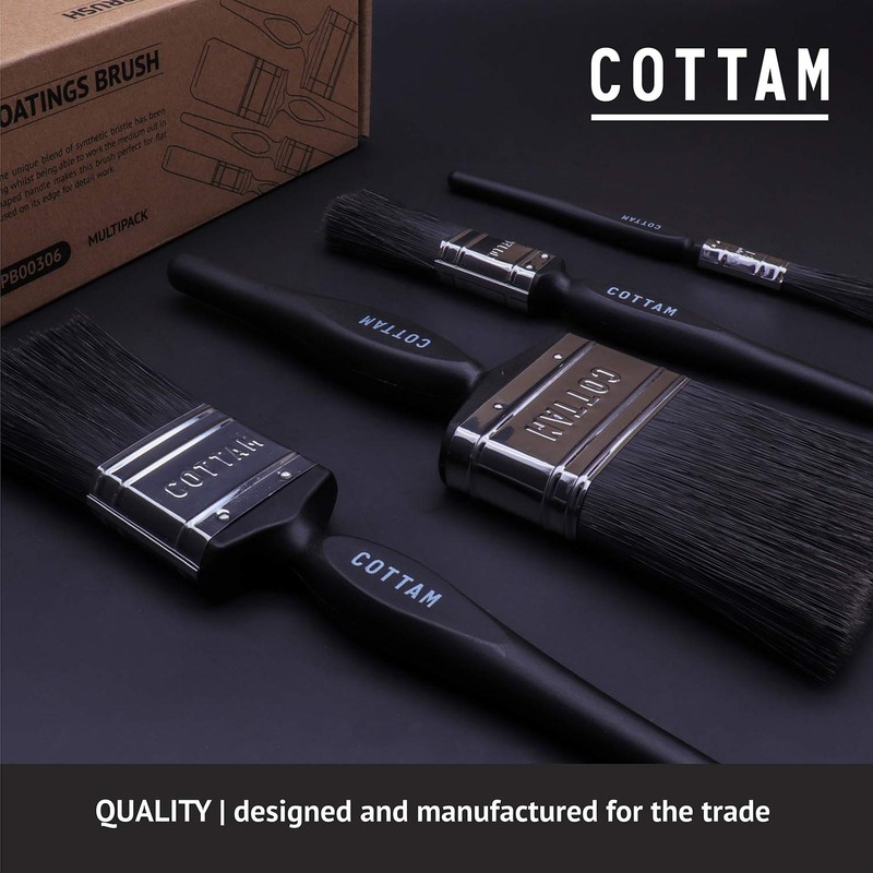 COTTAM Paint Brush Set | 0.5, 1, 2 & 3