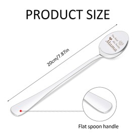 Gifts for Mum, Set of 2 Coffee Spoons with Engraving, Du Bist Die Beste Mama, Allesgute zum Muttertag, Special Gift Coffee Spoon, with Gift Box, Birthday Gift, Mother's Day Gift for Mum