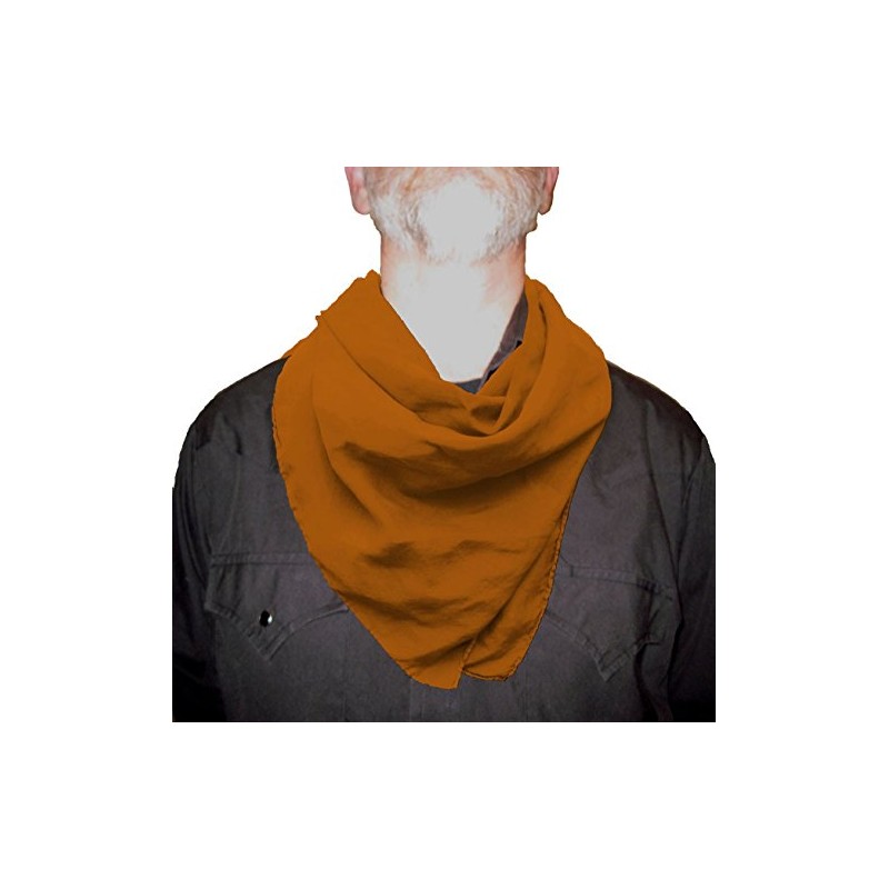 Wyoming Traders Solid Silk Wild Rag Scarf - Bronze Copper