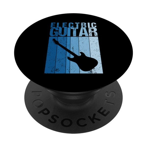 Electric Guitar Guitarist String Musician Retro PopSockets Swappable PopGrip