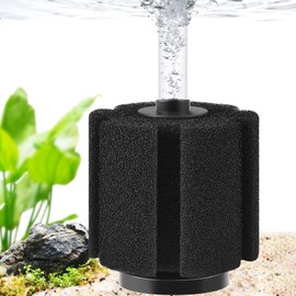 PYPABL Aquarium Sponge Filter, Ultra Quiet Aeration Bio Sponge Filters for Breeding Fry Shrimp Betta Fish Tank, Efficient Submersible Aquarium Filter for up to 300 Litres Tank (L for up to 380 litres)