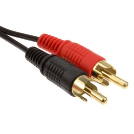 kenable 3.5mm Stereo Jack to 2 RCA Phono Plugs Audio Cable Lead GOLD 20m [20 metres]