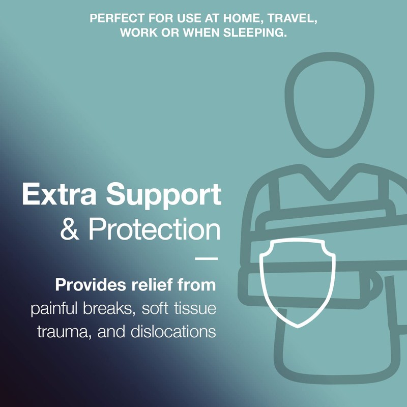 Armor Adult Shoulder Immobilizer Sling with Adjustable Rotator Cuff Brace,