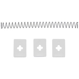 Leifheit 37213 Replacement Parts for Cherry Pitter 3 Rubbers Spring Spare Parts Steel Rubber Metallic