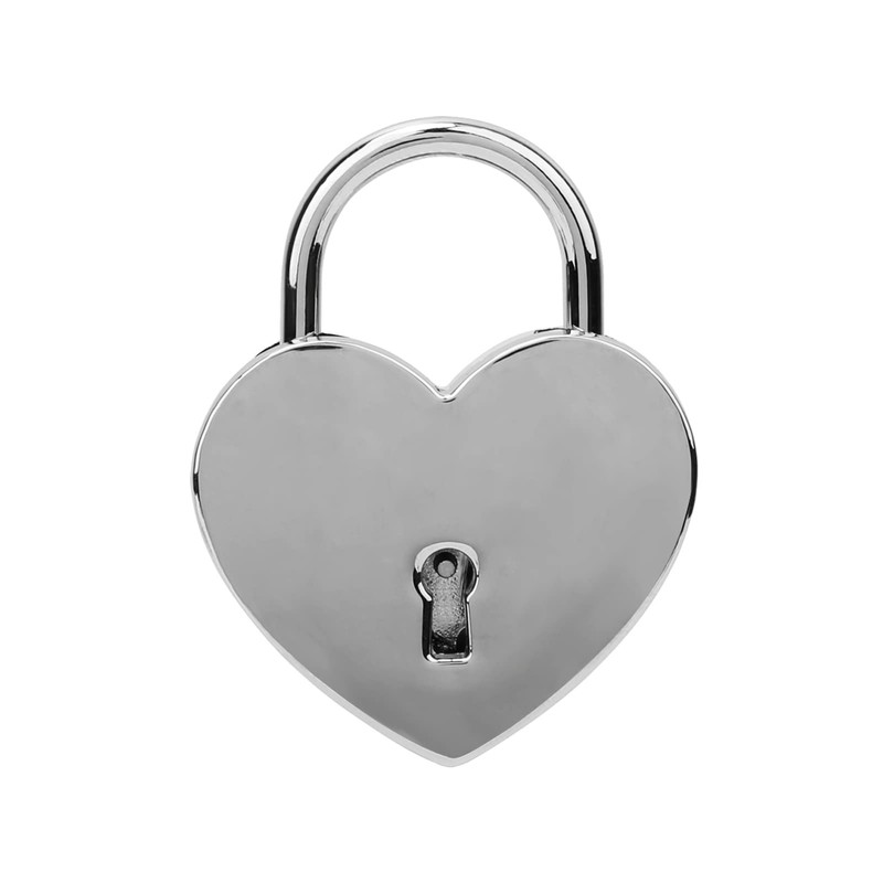 1pcs Heart-Shaped Padlock, 1.8 x 2.3in Mini Lock with Keys