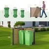 Air Conditioner Fence PVC Privacy Screen Panel Trash Bin No