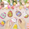 FainFun Easter Egg Pendants, Pack of 24 Easter Reko Wood,