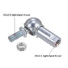 uxcell 4pcs CS8 M5 Angle Ball Joint, M5x0.8 Right Hand
