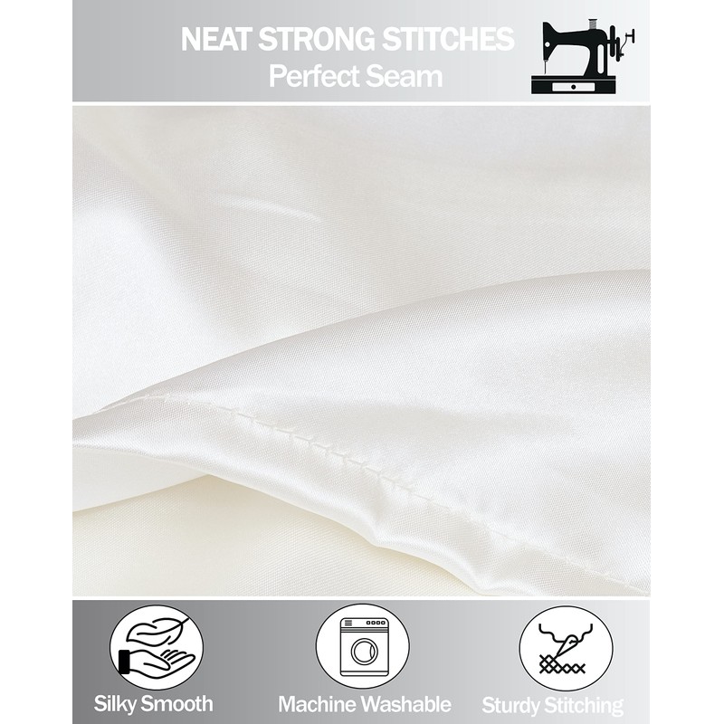 Satin Pillow Cases 2 Pack, GVTECH Pillowcase for Hair and